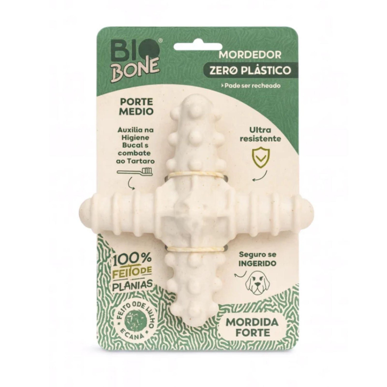 Mordedor Asterisco tamanho M-Mordida Moderada-Bagaço de Laranja-Biobone