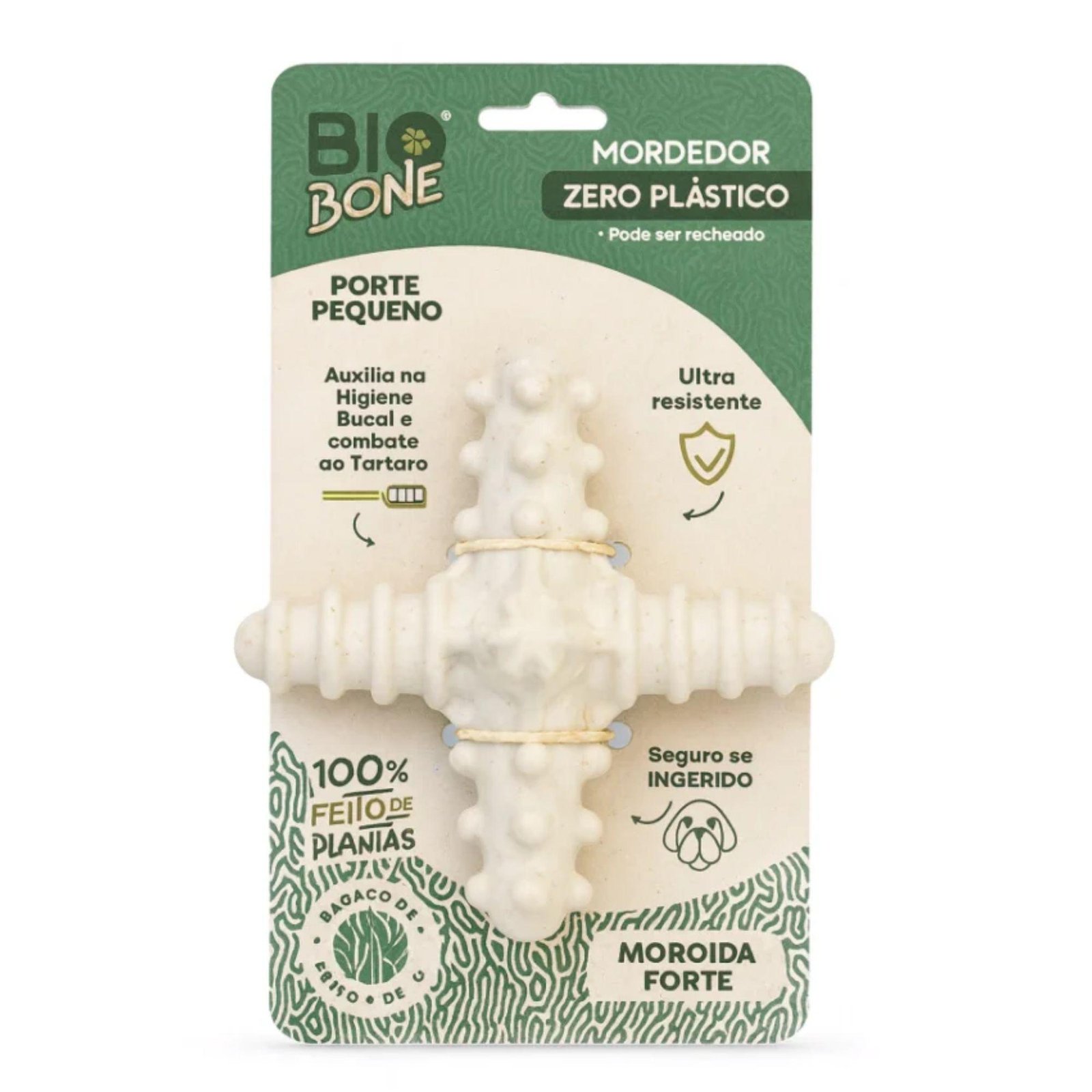 Mordedor Asterisco Tamanho P- Mordida Forte -Bagaço de cana-Biobone