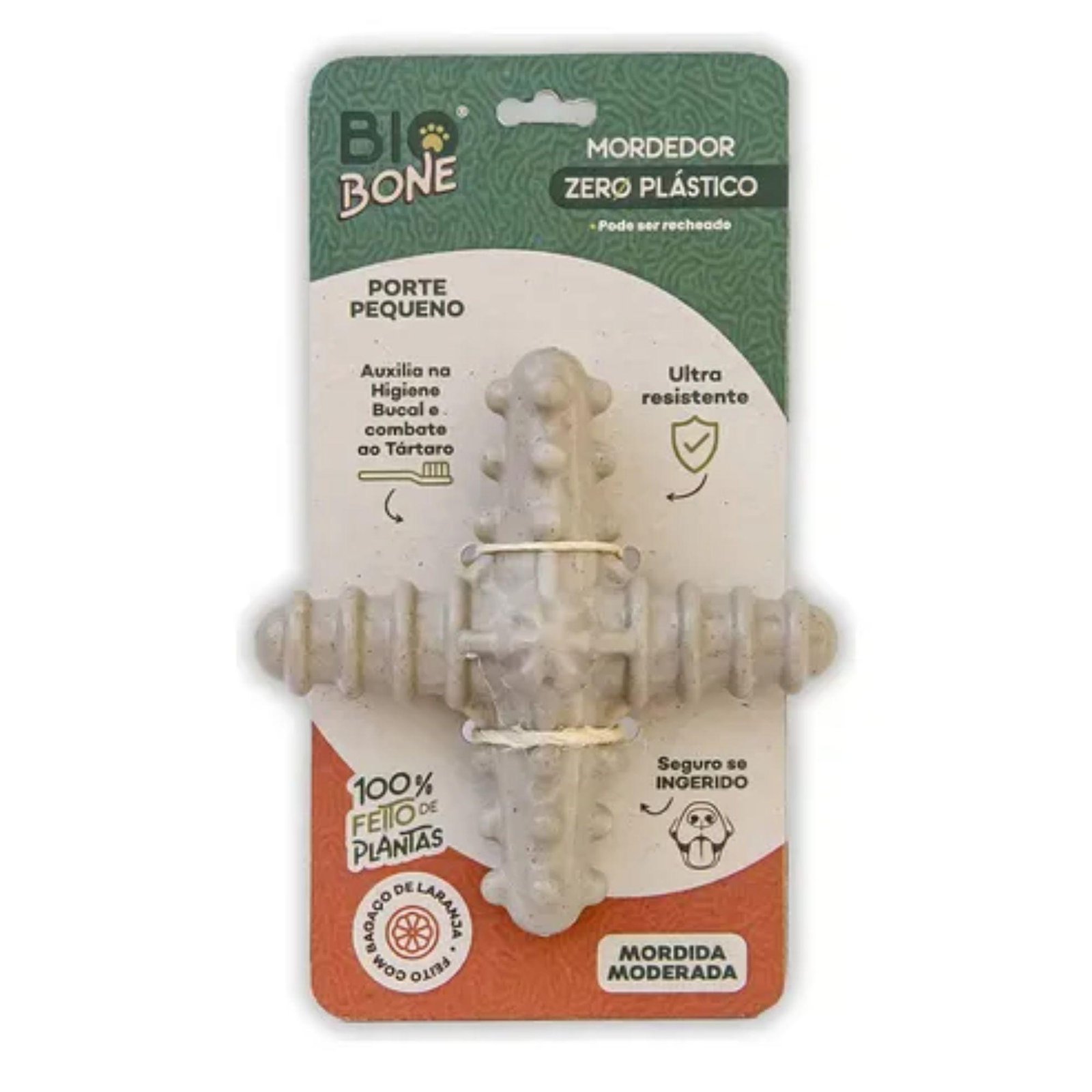 Mordedor Asterisco Tamanho P- Mordida Moderada-Bagaço de Laranja-Biobone