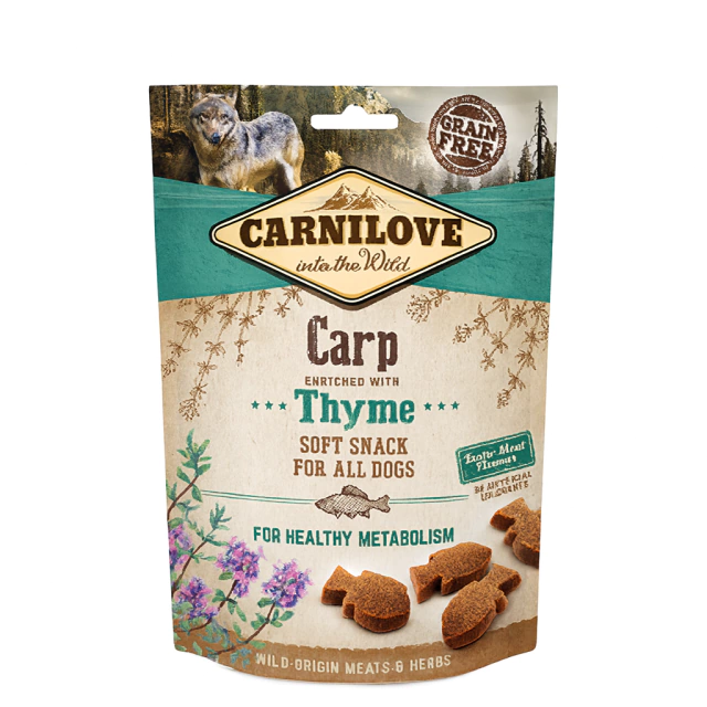 Petisco Semi-úmido Carpa e Tomilho - Carnilove-200g