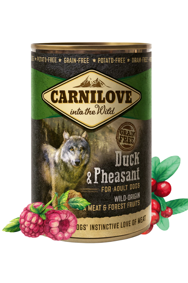 Patê Alimento úmido em lata Pato e Faisão -Carnilove -400g