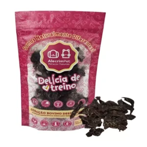 Petisco Natural de Coração Bovino para Cães e Gatos 