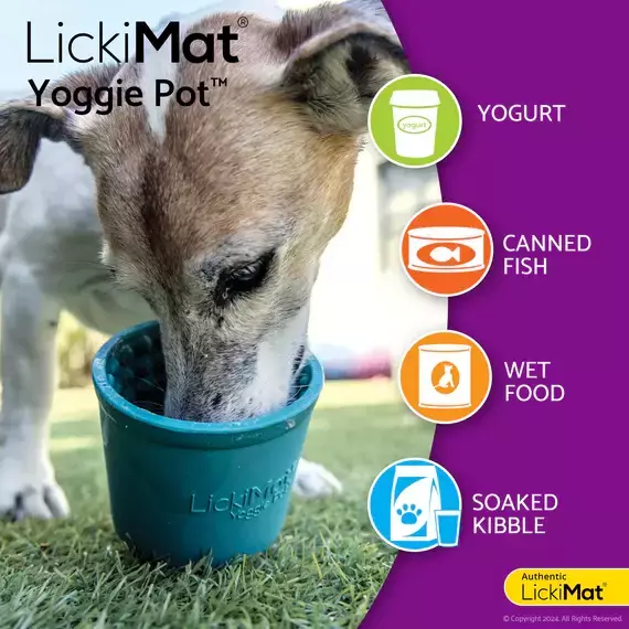 Lickimat Yoggie Pot - Tigela de Enriquecimento Ambiental para Lamber - Imagem 4