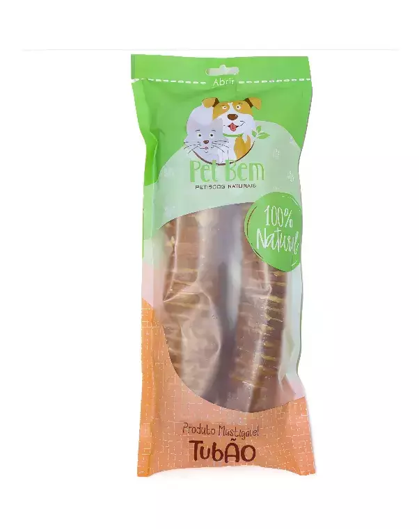 Mordedor natural para cães Traquéia Bovina Desidratada