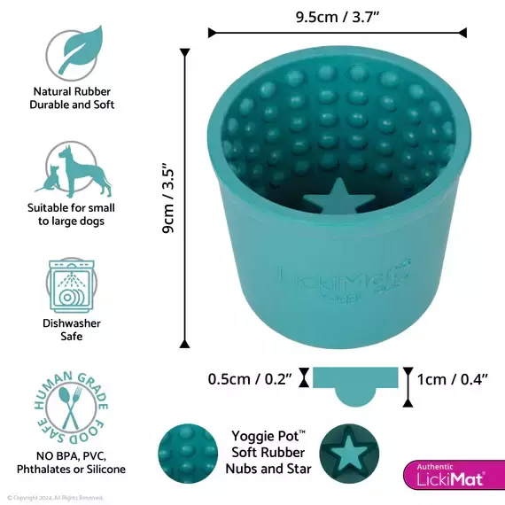 Lickimat Yoggie Pot - Tigela de Enriquecimento Ambiental para Lamber - Imagem 3