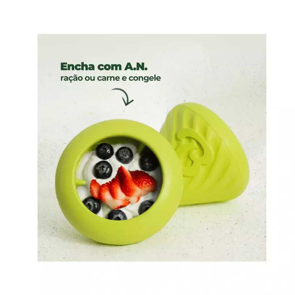 Dispenser De Petisco e Alimento -Benebone Bounce Cone - Imagem 3