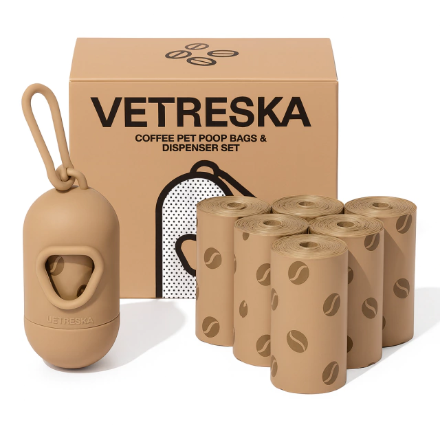 Kit Cata Caca Vetreska Aroma de Café- Dispenser e Refil ( 1 dispenser + 7 Refis)