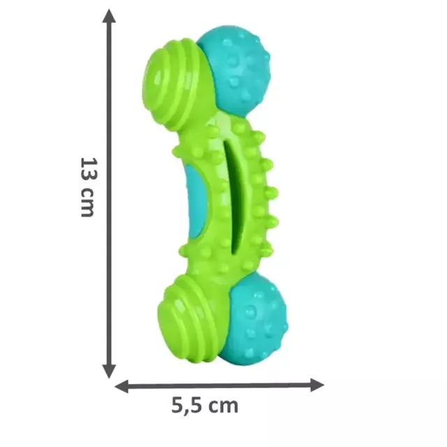 Brinquedo Dental Arm e Hammer Nubbies Duality - Sabor Maça Verde - Imagem 2