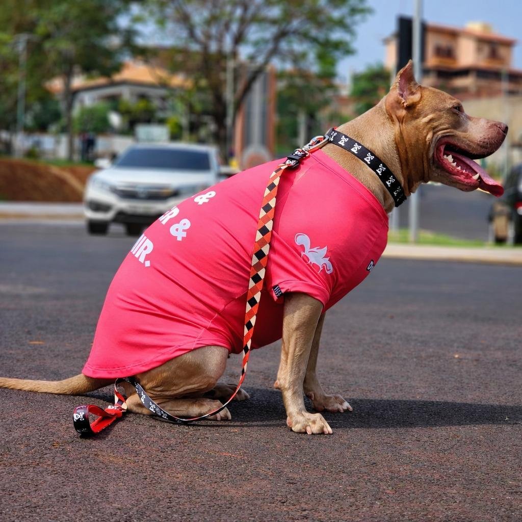 Roupa para Cães-UV50+-Latir e Comer-Rosa-DogNerd - Imagem 3
