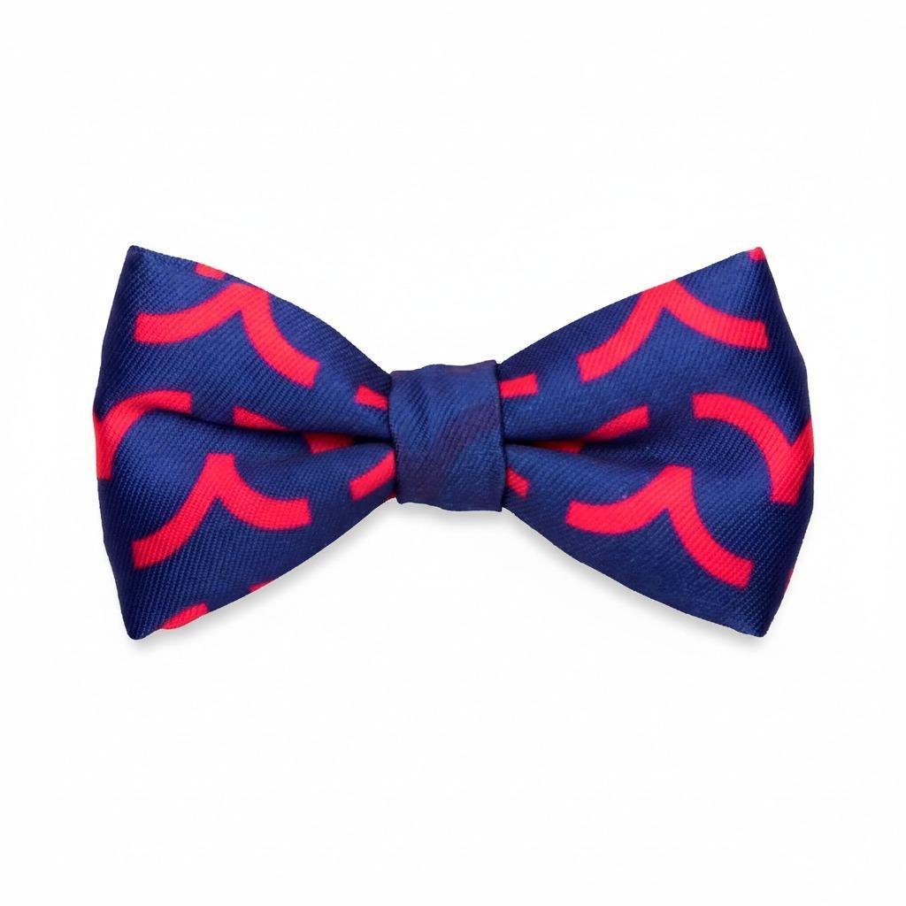 Gravata Para Cães ou Gatos-Onda Azul e Rosa-DogNerd